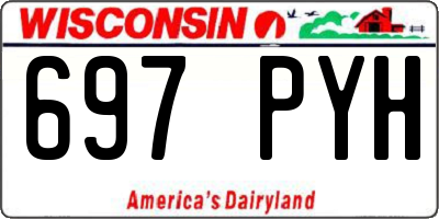 WI license plate 697PYH