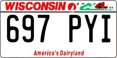 WI license plate 697PYI
