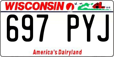 WI license plate 697PYJ