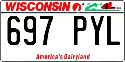 WI license plate 697PYL