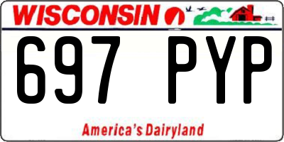 WI license plate 697PYP