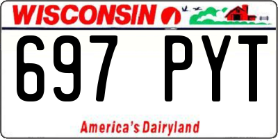 WI license plate 697PYT