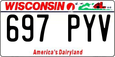 WI license plate 697PYV