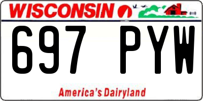 WI license plate 697PYW