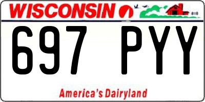 WI license plate 697PYY