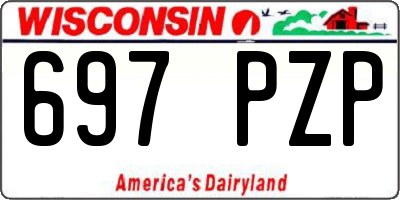 WI license plate 697PZP