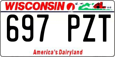 WI license plate 697PZT