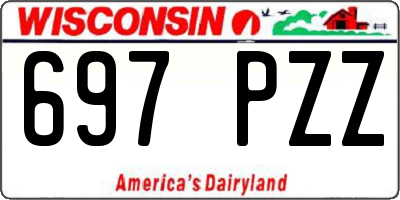 WI license plate 697PZZ