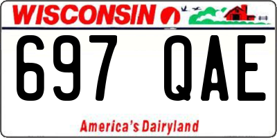 WI license plate 697QAE