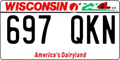 WI license plate 697QKN