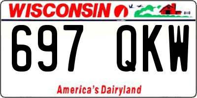 WI license plate 697QKW