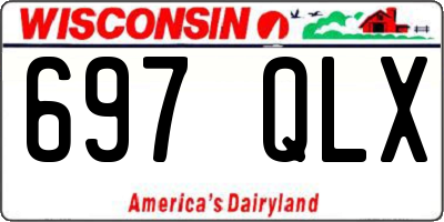 WI license plate 697QLX