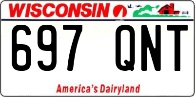 WI license plate 697QNT