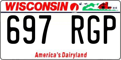 WI license plate 697RGP
