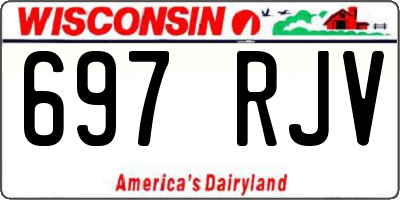 WI license plate 697RJV