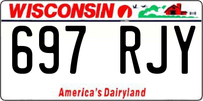 WI license plate 697RJY