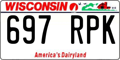 WI license plate 697RPK