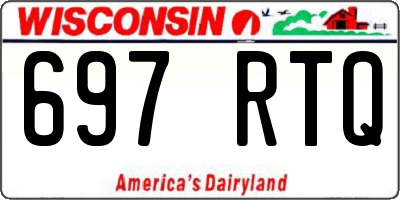 WI license plate 697RTQ