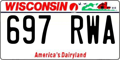 WI license plate 697RWA