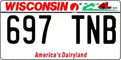 WI license plate 697TNB