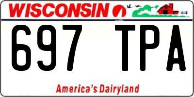 WI license plate 697TPA
