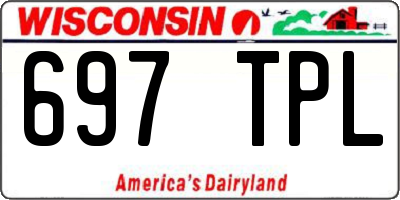 WI license plate 697TPL