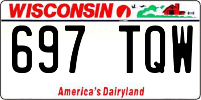 WI license plate 697TQW