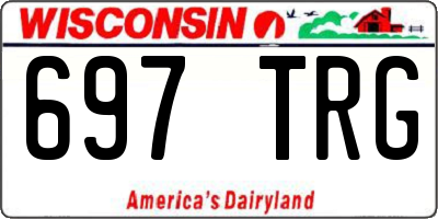 WI license plate 697TRG