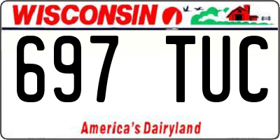 WI license plate 697TUC