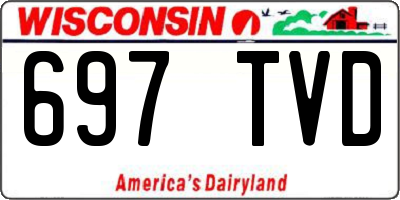 WI license plate 697TVD