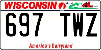 WI license plate 697TWZ