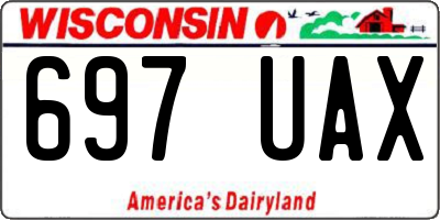 WI license plate 697UAX