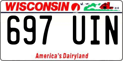WI license plate 697UIN