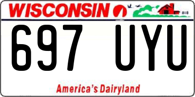 WI license plate 697UYU