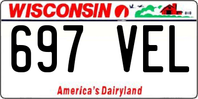 WI license plate 697VEL