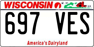 WI license plate 697VES