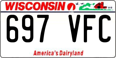 WI license plate 697VFC