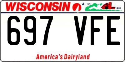WI license plate 697VFE