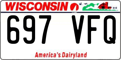 WI license plate 697VFQ