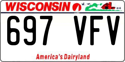 WI license plate 697VFV