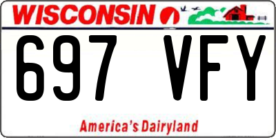 WI license plate 697VFY