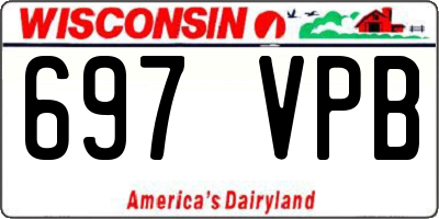 WI license plate 697VPB
