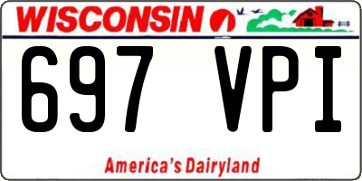WI license plate 697VPI