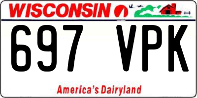 WI license plate 697VPK