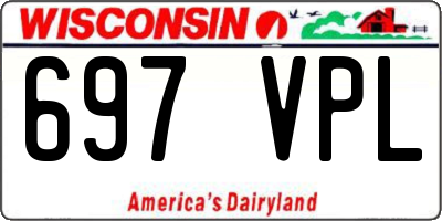 WI license plate 697VPL