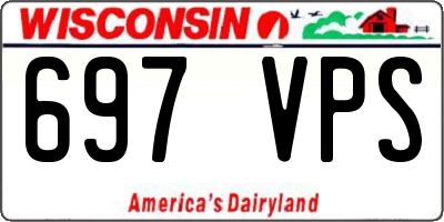 WI license plate 697VPS