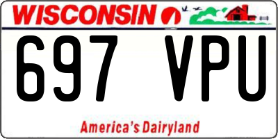 WI license plate 697VPU
