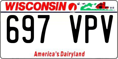 WI license plate 697VPV