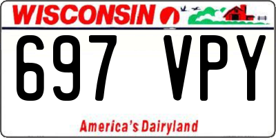 WI license plate 697VPY