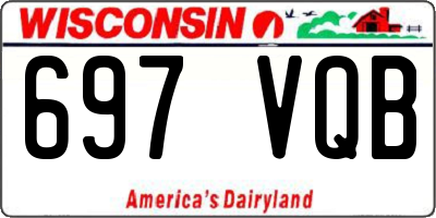 WI license plate 697VQB